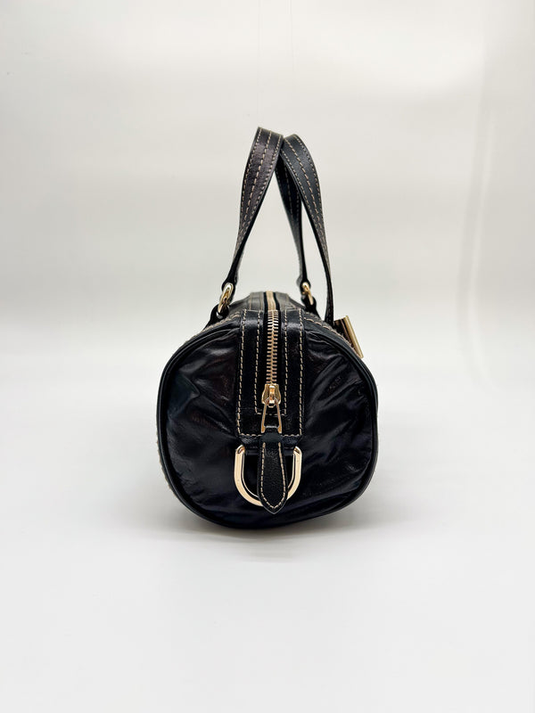 Gucci Black Mini Duchessa Boston Bag