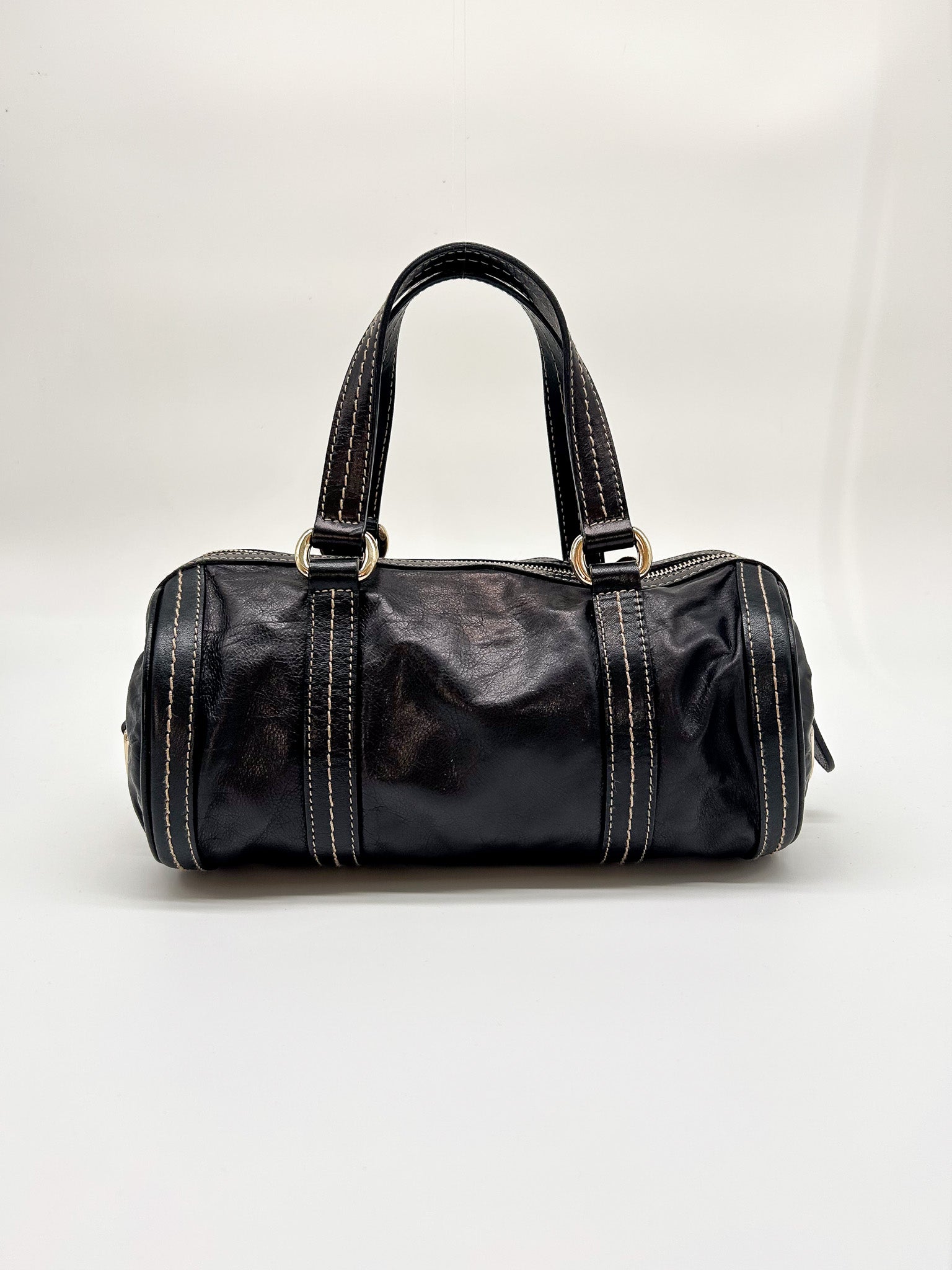 Gucci Black Mini Duchessa Boston Bag