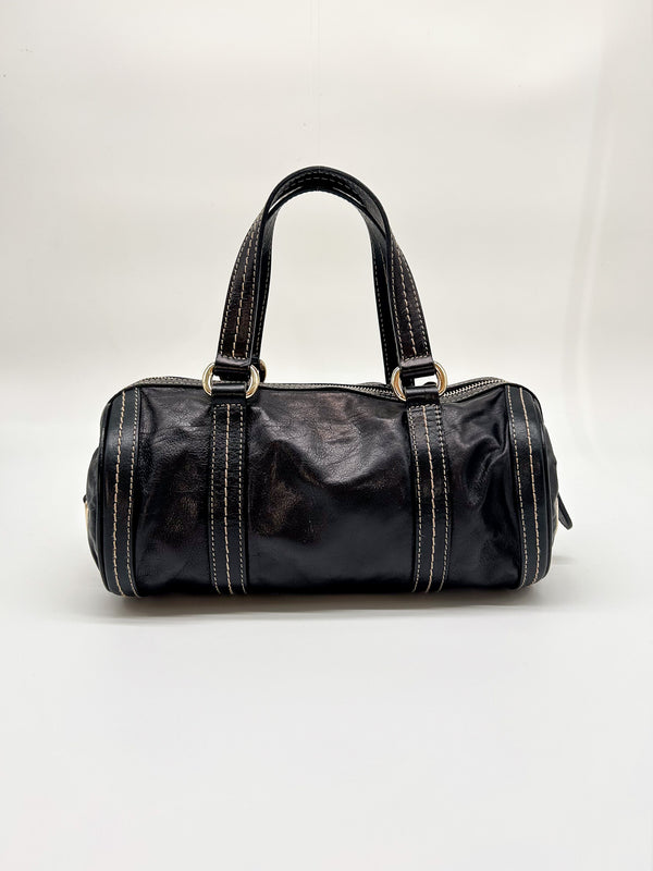 Gucci Black Mini Duchessa Boston Bag