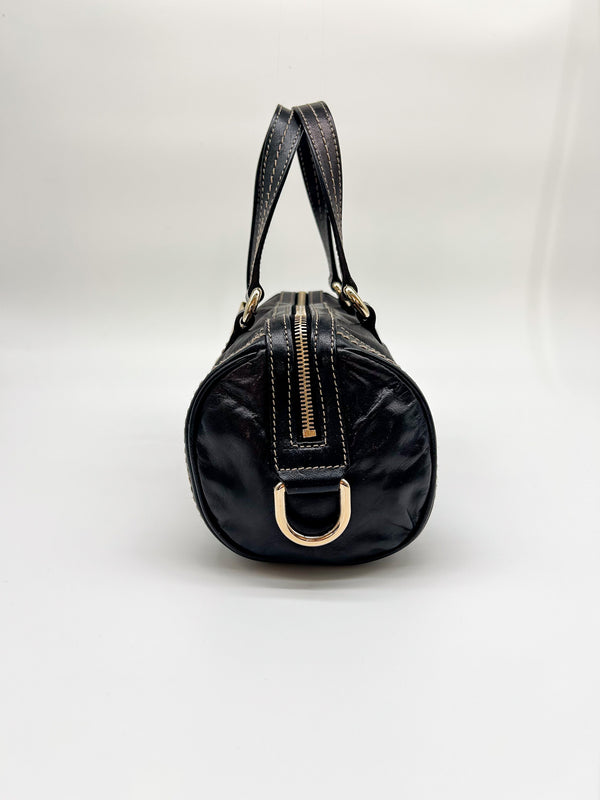 Gucci Black Mini Duchessa Boston Bag