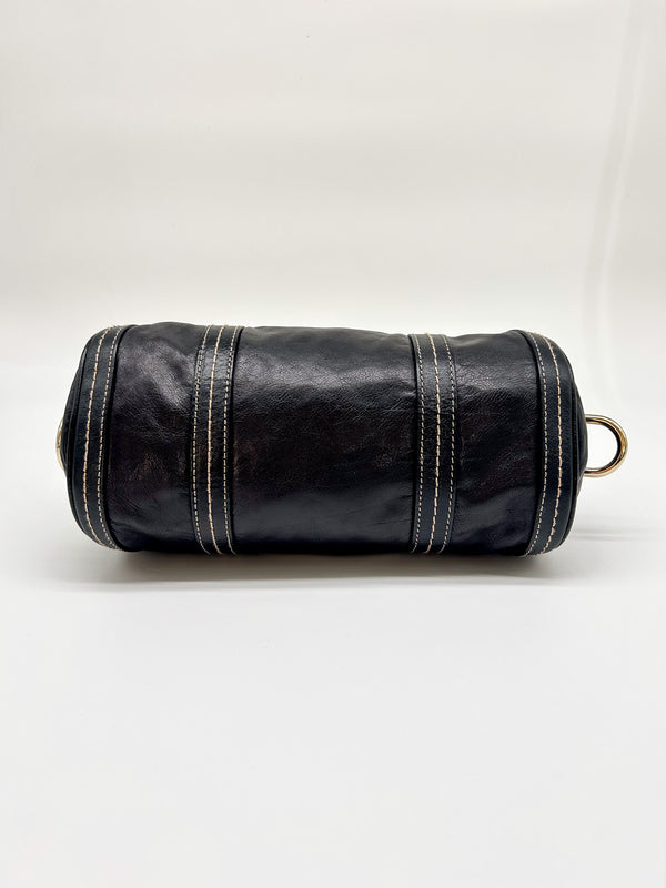 Gucci Black Mini Duchessa Boston Bag