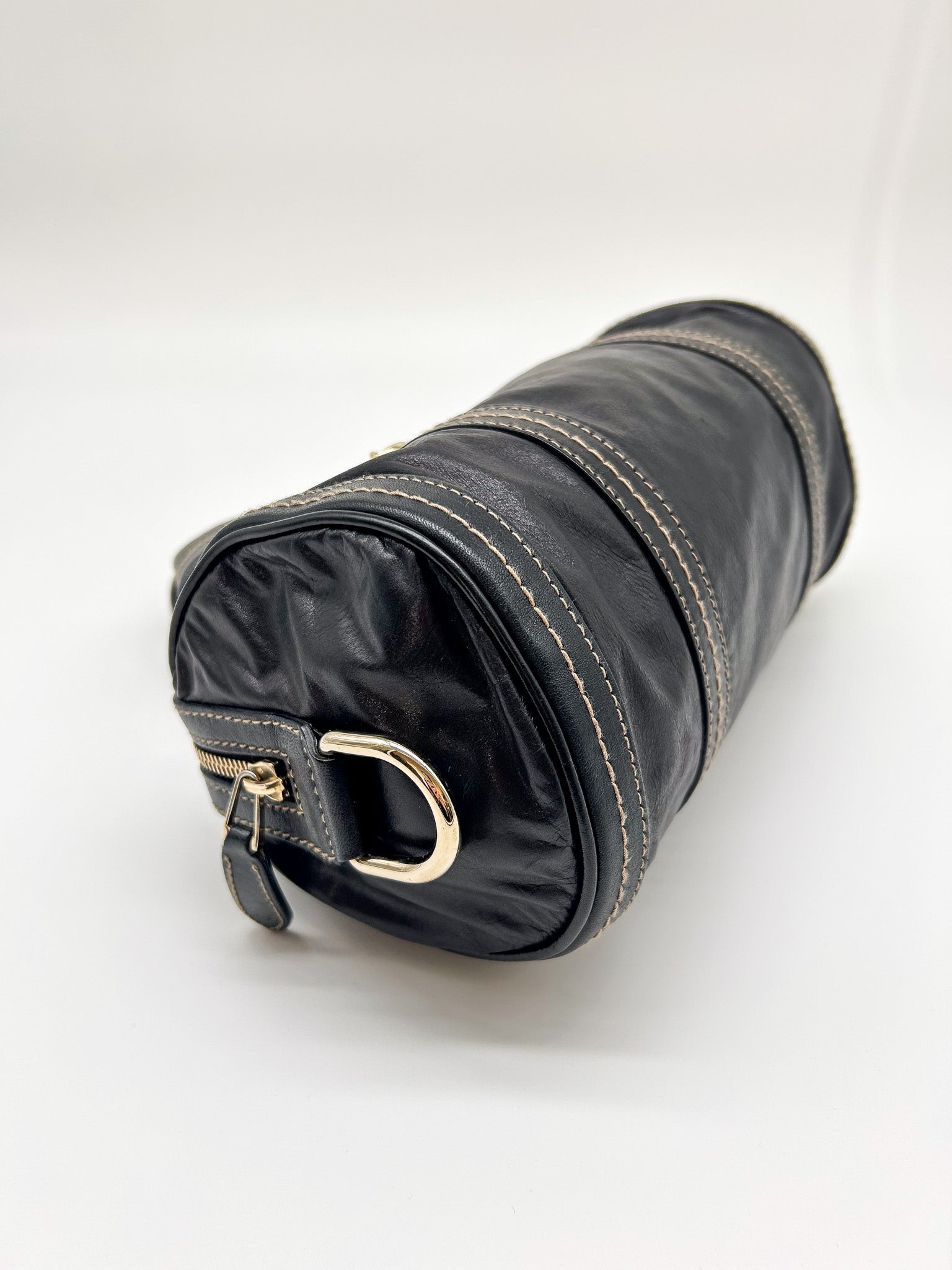 Gucci Black Mini Duchessa Boston Bag