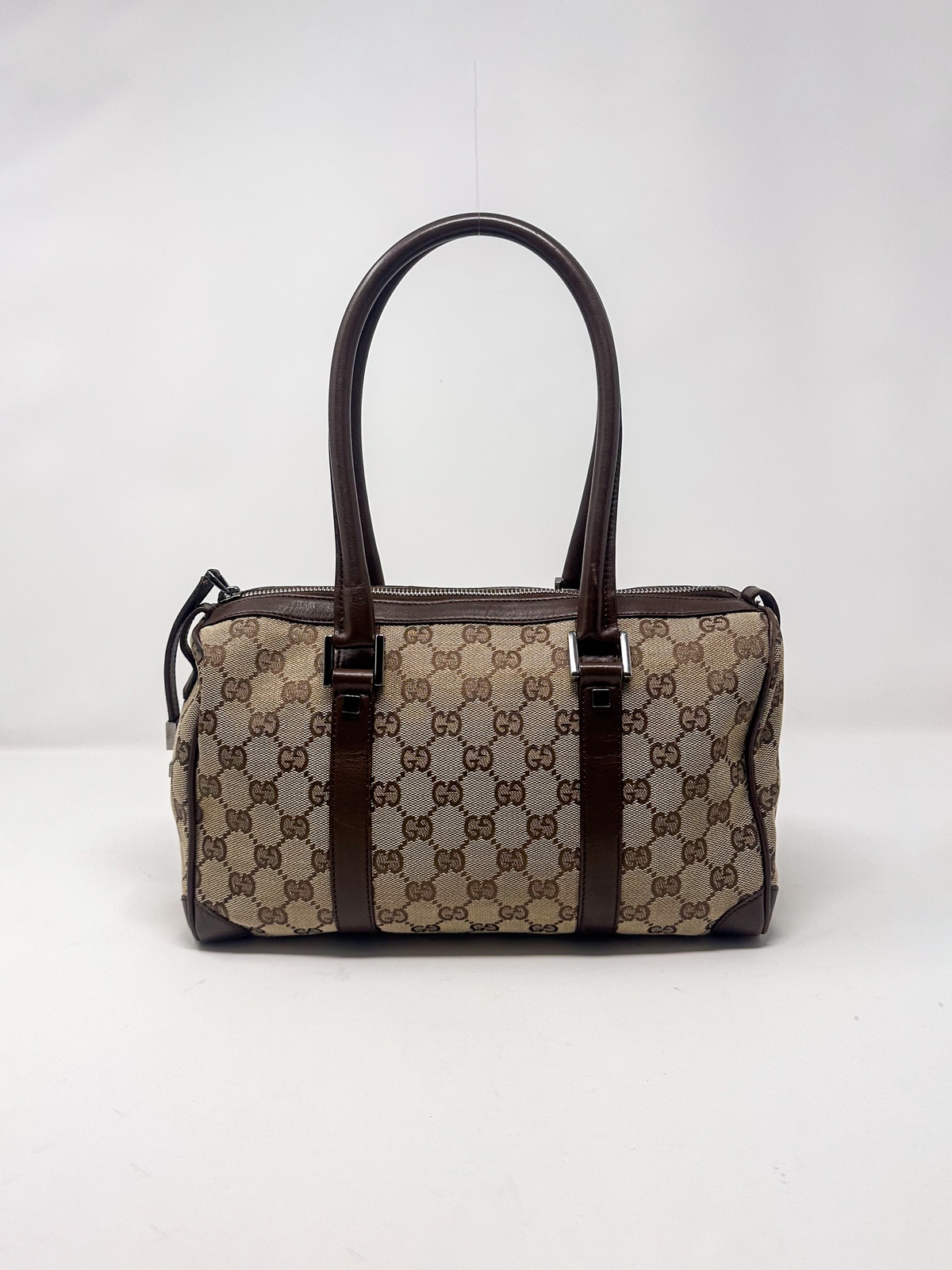 Gucci Abbey GG Canvas Boston Bag