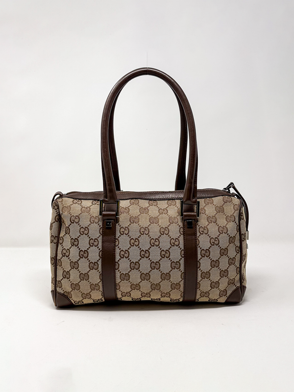 Gucci Abbey GG Canvas Boston Bag