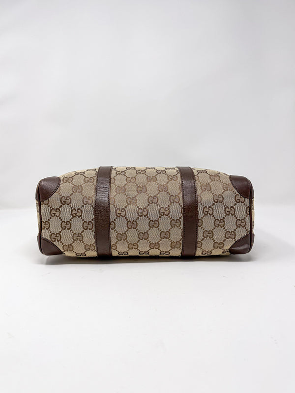 Gucci Abbey GG Canvas Boston Bag