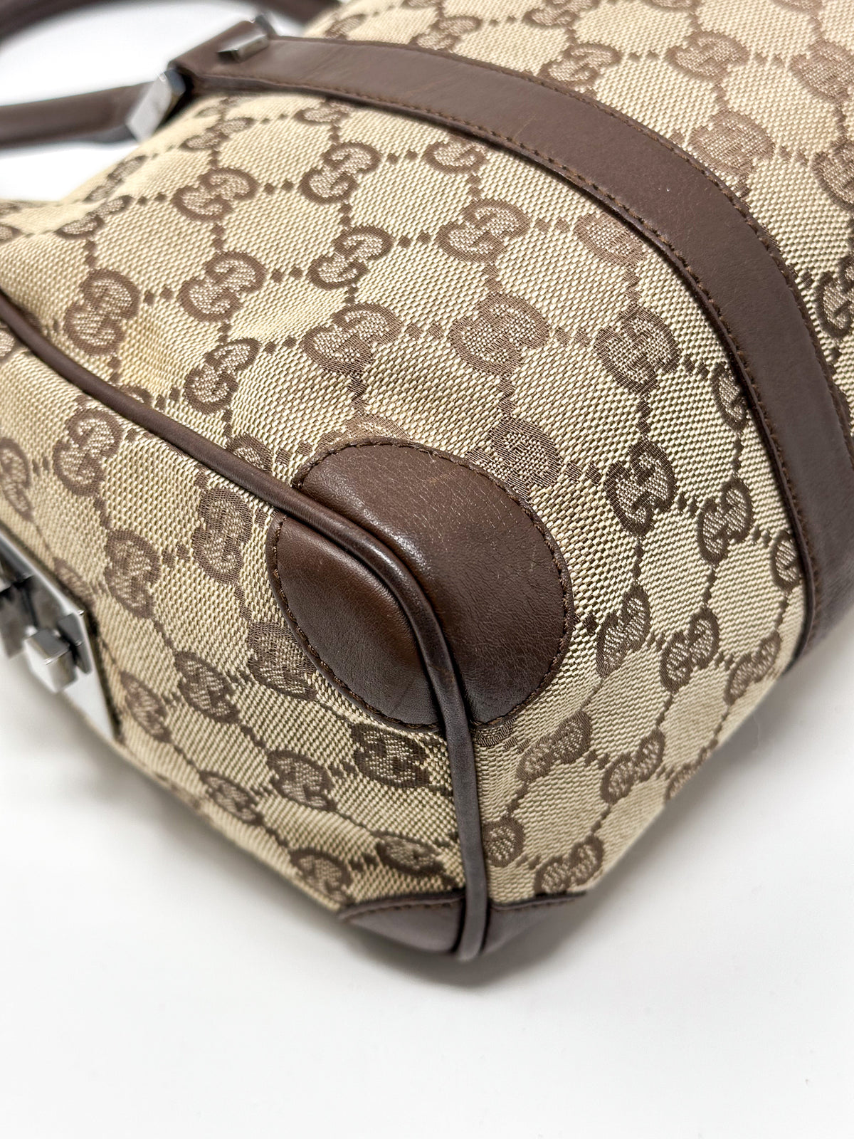 Gucci Abbey GG Canvas Boston Bag