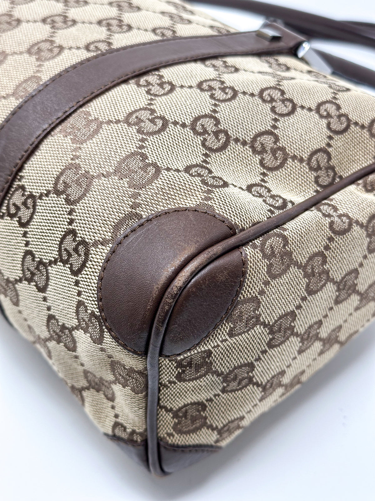Gucci Abbey GG Canvas Boston Bag