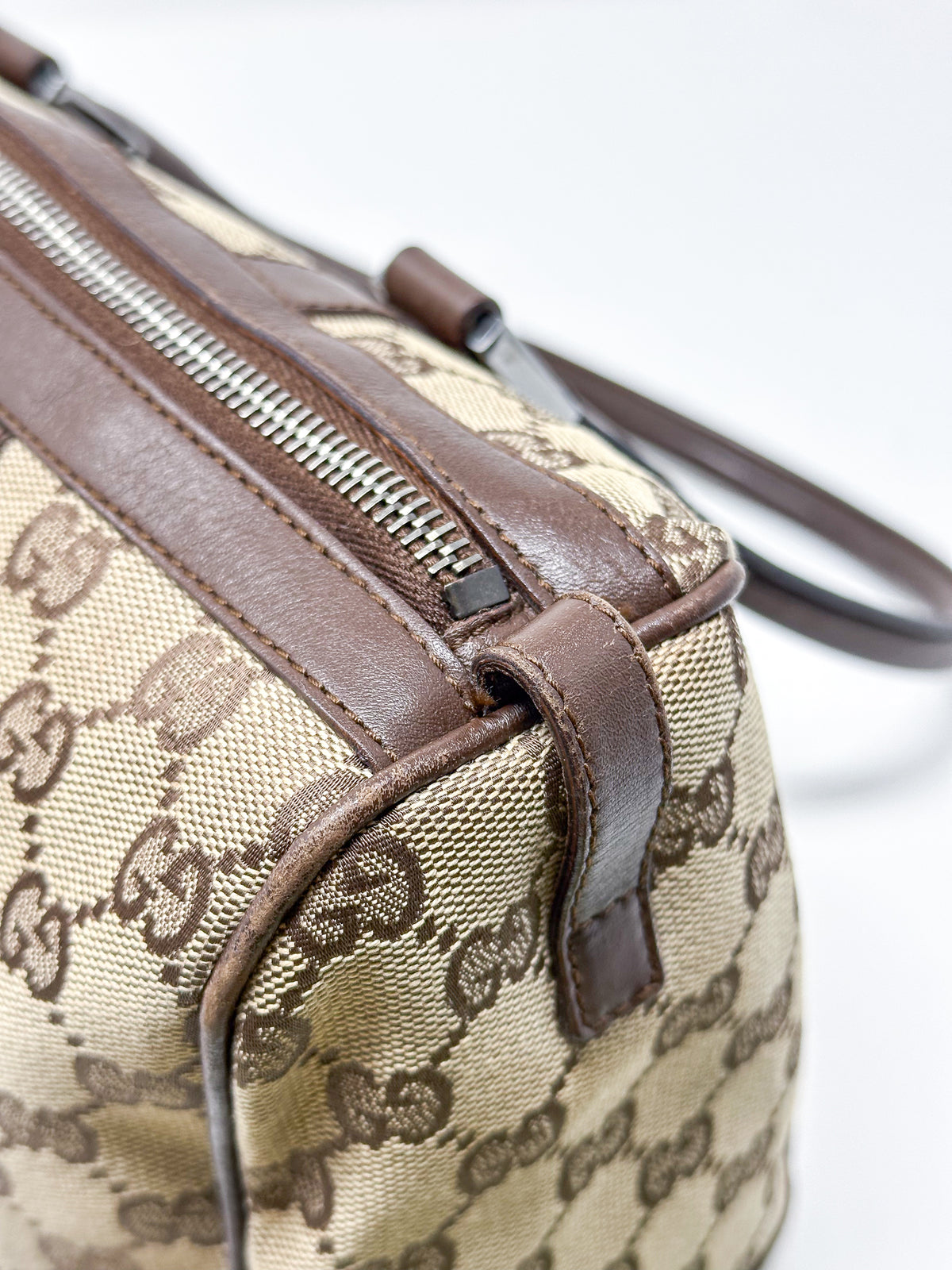 Gucci Abbey GG Canvas Boston Bag