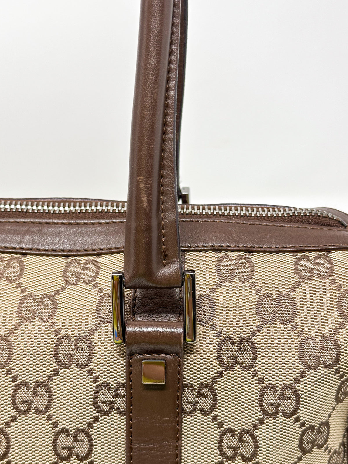 Gucci Abbey GG Canvas Boston Bag