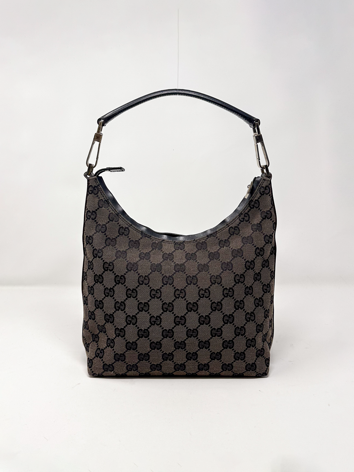 Gucci Brown GG Canvas Hobo Bag