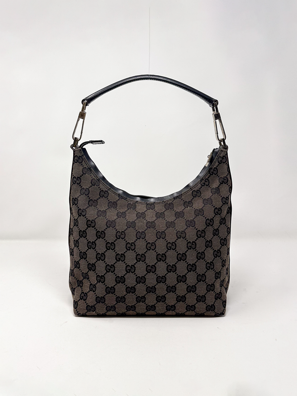 Gucci Brown GG Canvas Hobo Bag