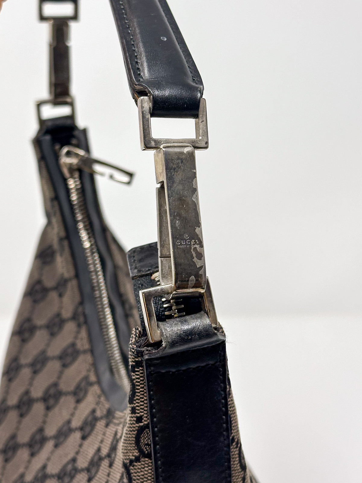 Gucci Brown GG Canvas Hobo Bag