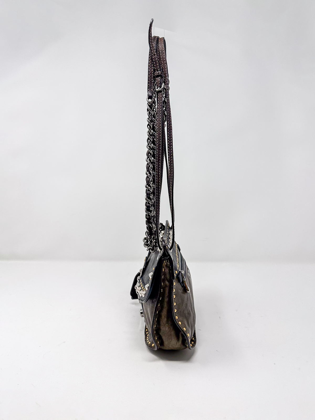 Miu Miu Studded Leather Crossbody