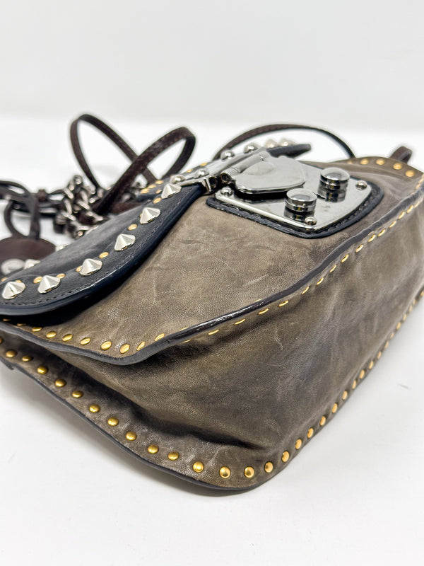 Miu Miu Studded Leather Crossbody