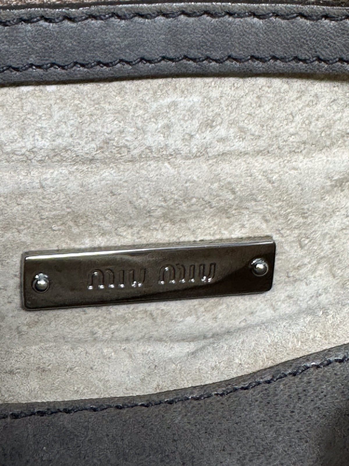 Miu Miu Studded Leather Crossbody