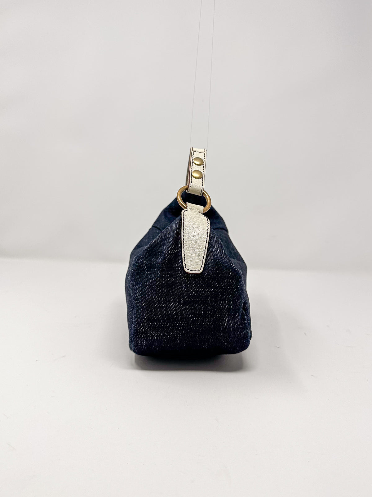 Miu Miu Blue Denim Shoulder Bag
