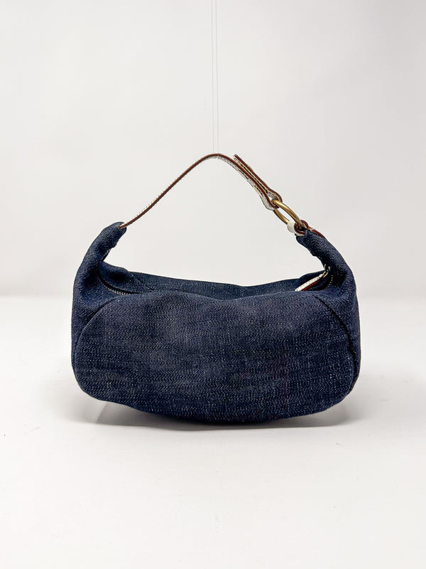 Miu Miu Blue Denim Shoulder Bag