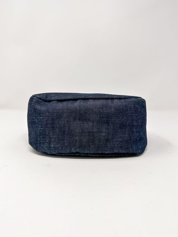 Miu Miu Blue Denim Shoulder Bag