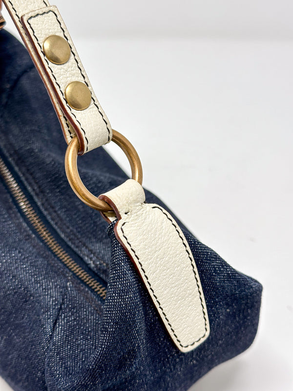 Miu Miu Blue Denim Shoulder Bag