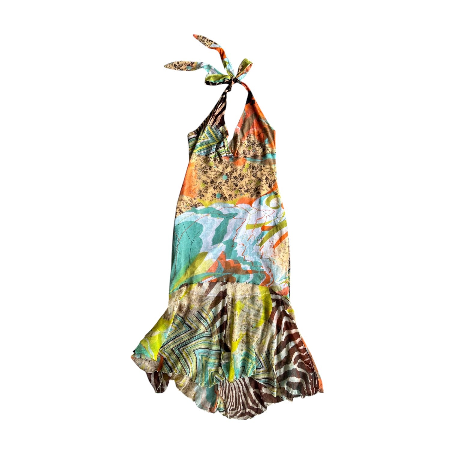 Roberto Cavalli Halter Dress