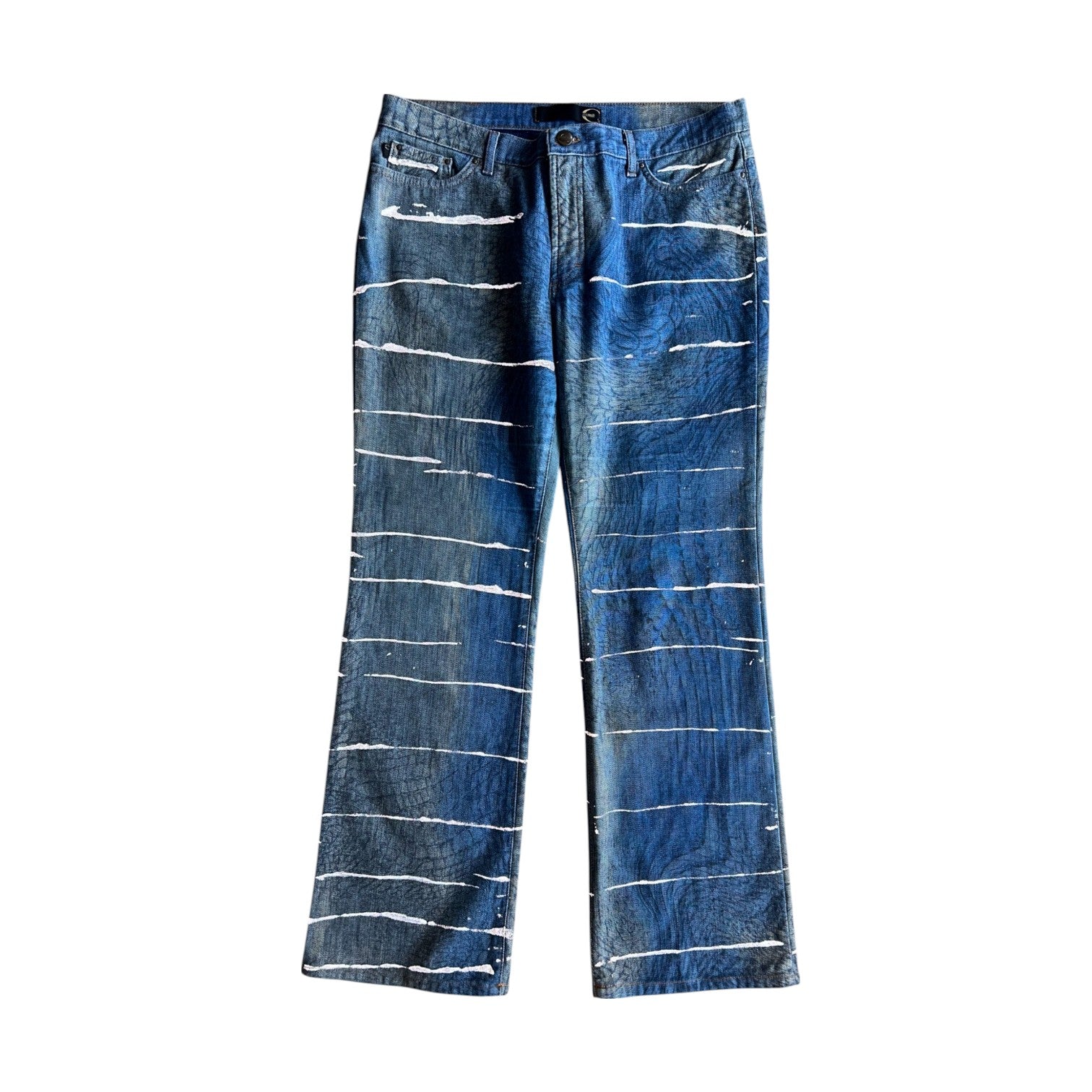 Cavalli Crocodile Reflective Jeans