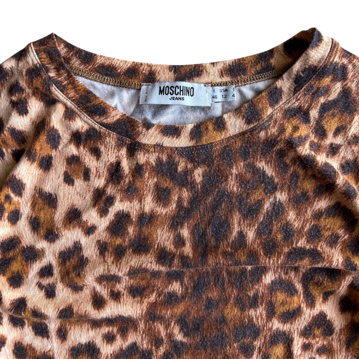 Moschino Leopard-Print Top.