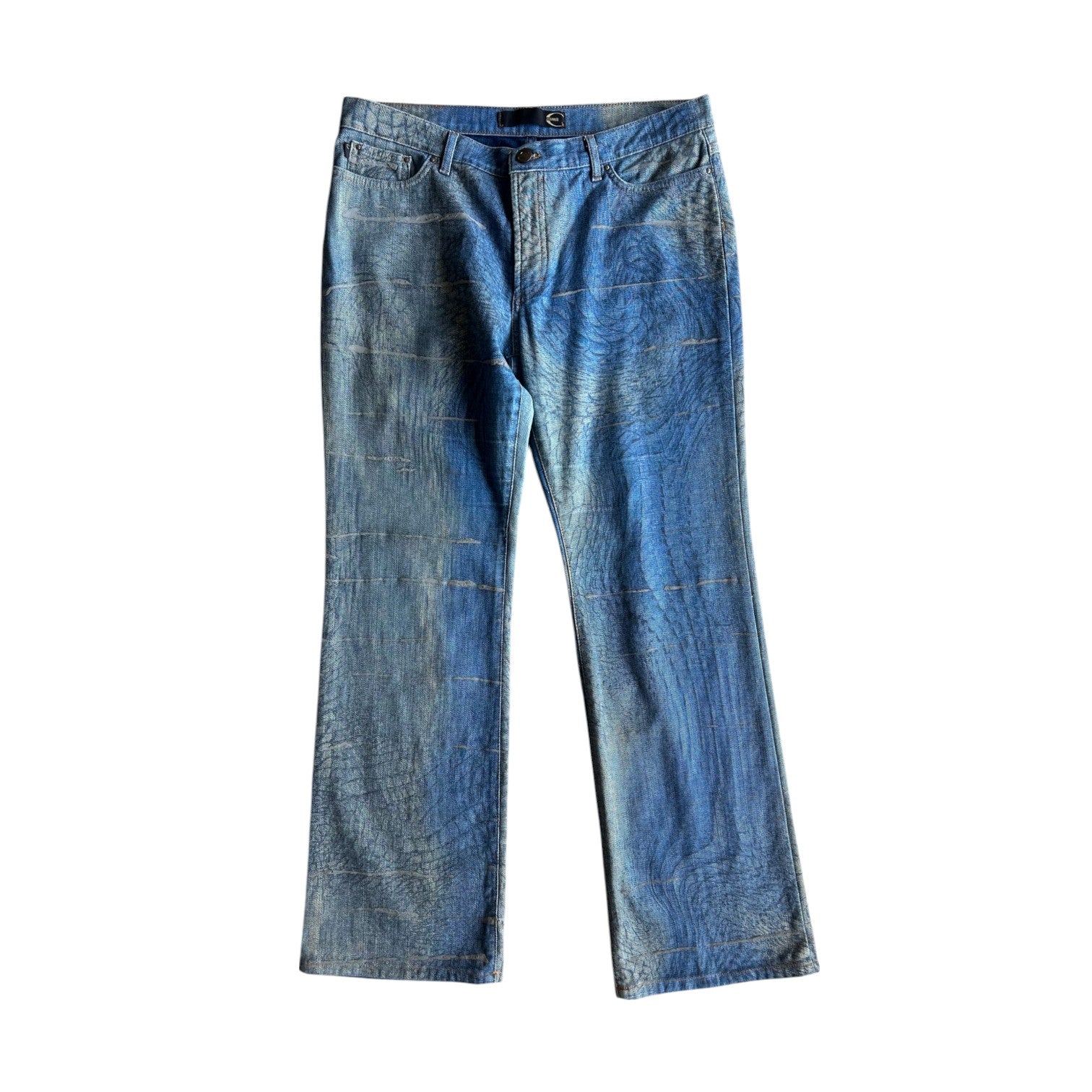 Cavalli Crocodile Reflective Jeans