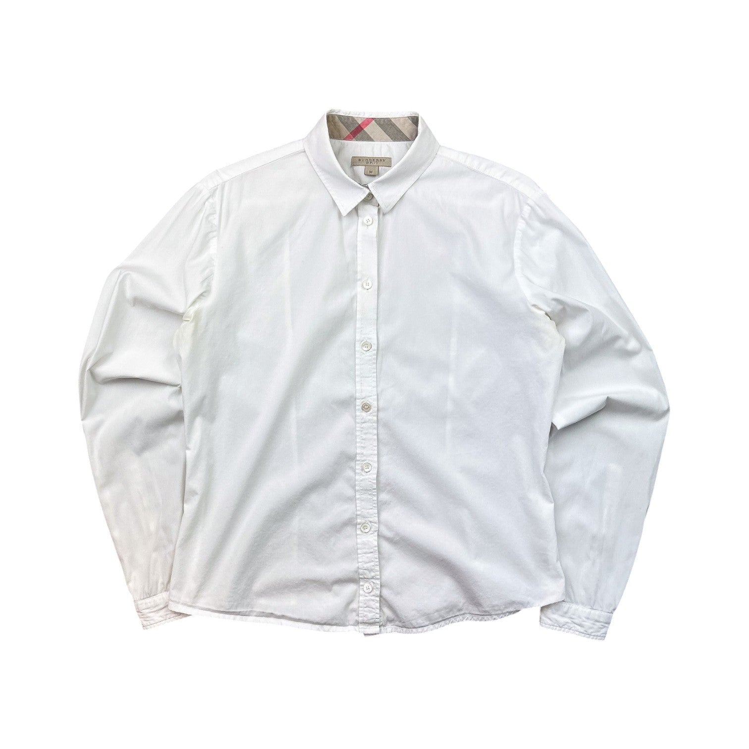 Burberry White Button-Up Shirt