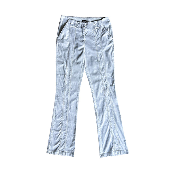 Dolce & Gabbana White Flared Panel Trousers