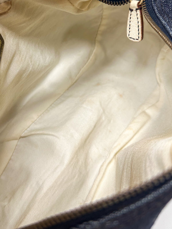 Miu Miu Blue Denim Shoulder Bag