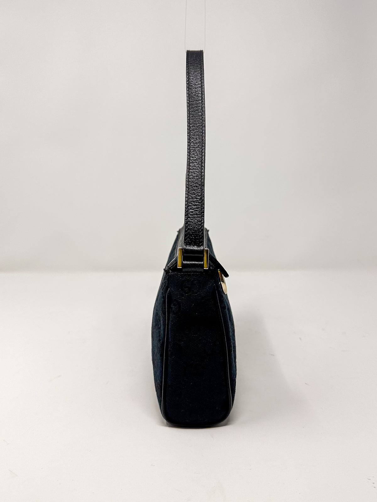Gucci Black GG D-Ring Pochette