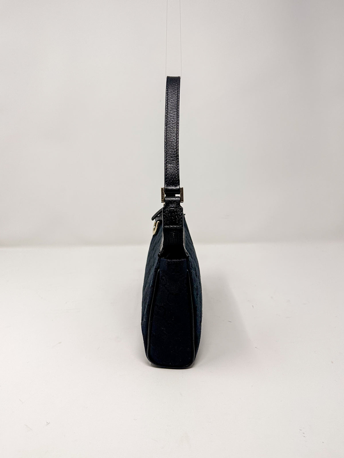 Gucci Black GG D-Ring Pochette