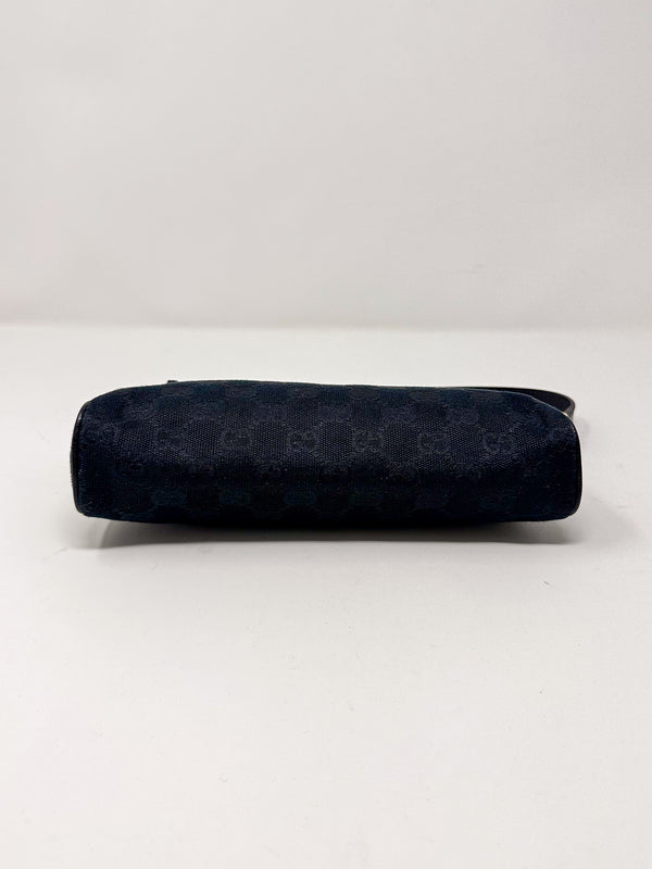 Gucci Black GG D-Ring Pochette
