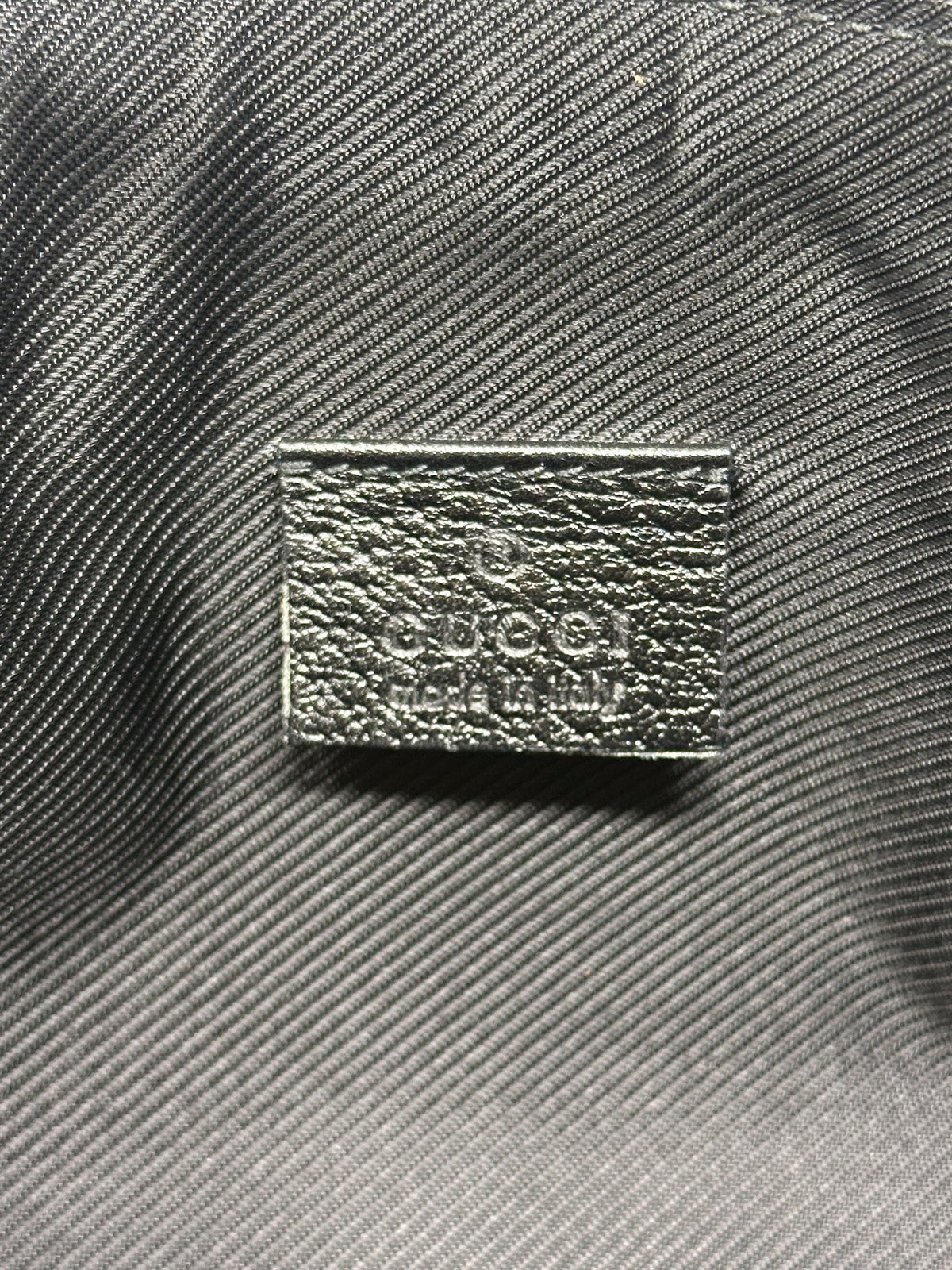 Gucci Black GG D-Ring Pochette