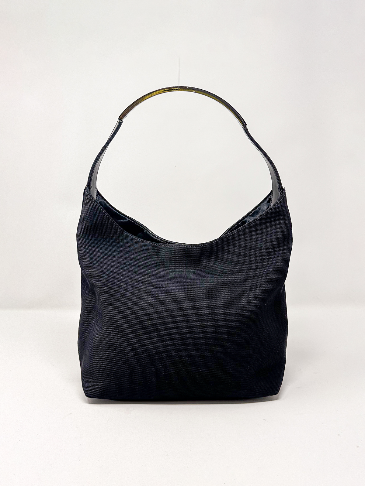 Gucci Tom Ford Black Canvas Hobo Bag