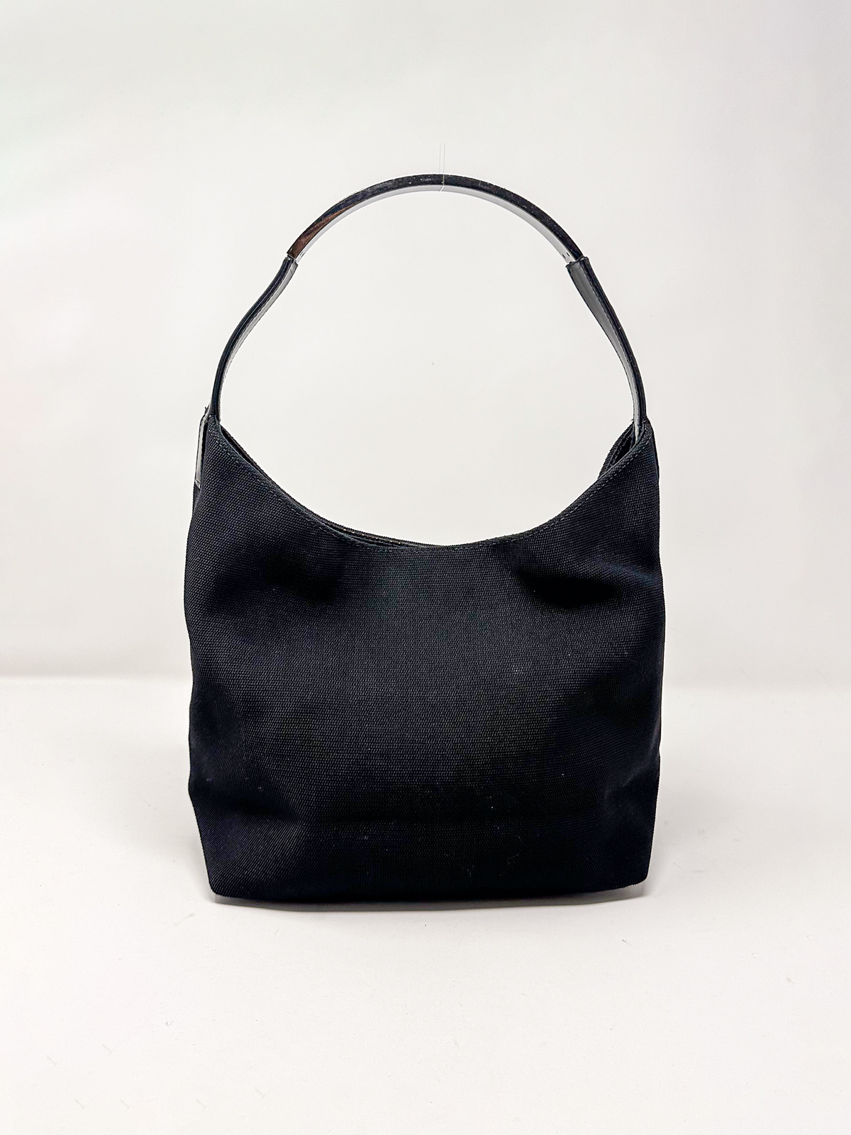 Gucci Tom Ford Black Canvas Hobo Bag