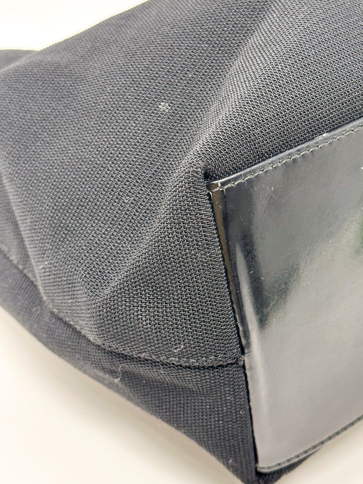 Gucci Tom Ford Black Canvas Hobo Bag