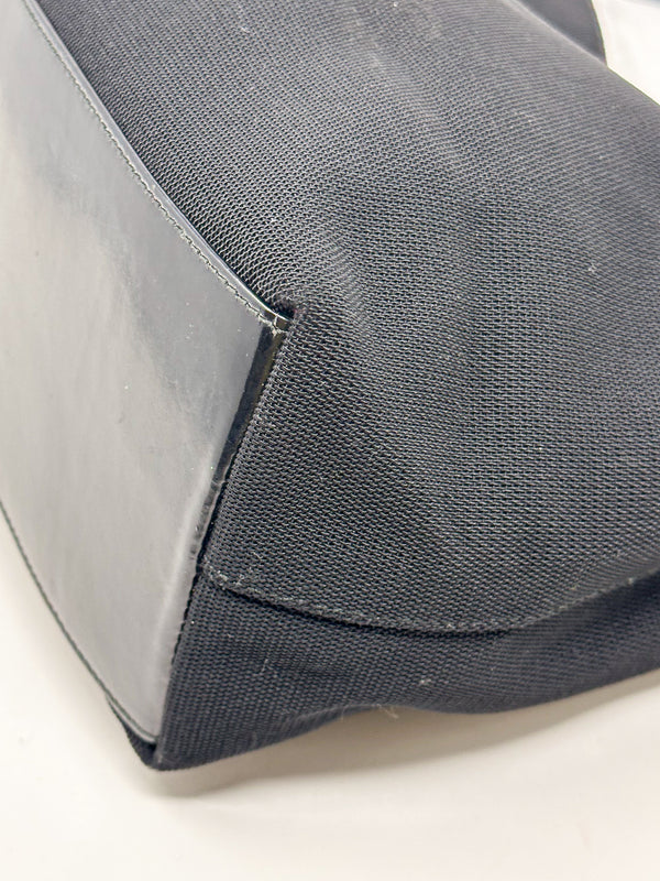 Gucci Tom Ford Black Canvas Hobo Bag