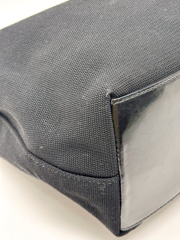 Gucci Tom Ford Black Canvas Hobo Bag