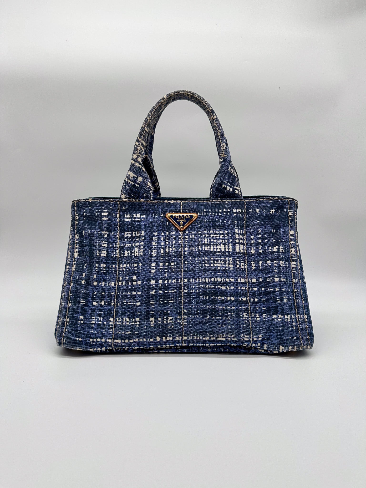 Prada Canapa Canvas Tote Bag