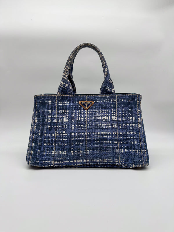 Prada Canapa Canvas Tote Bag