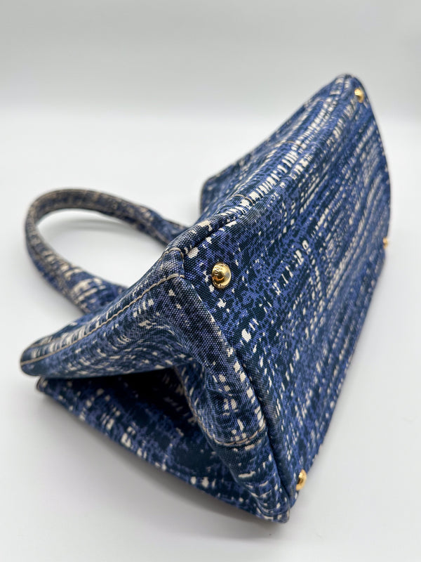 Prada Canapa Canvas Tote Bag