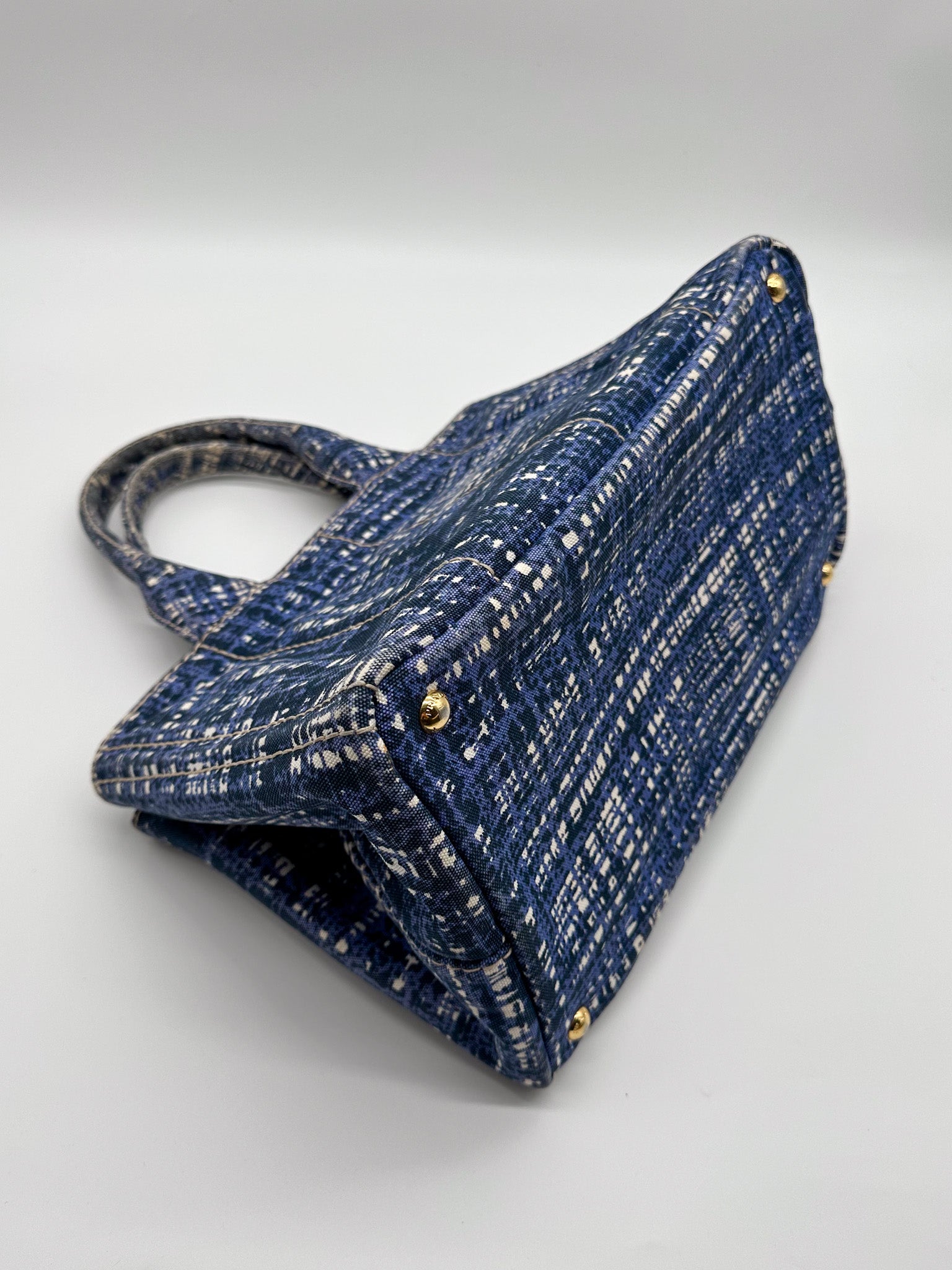 Prada Canapa Canvas Tote Bag