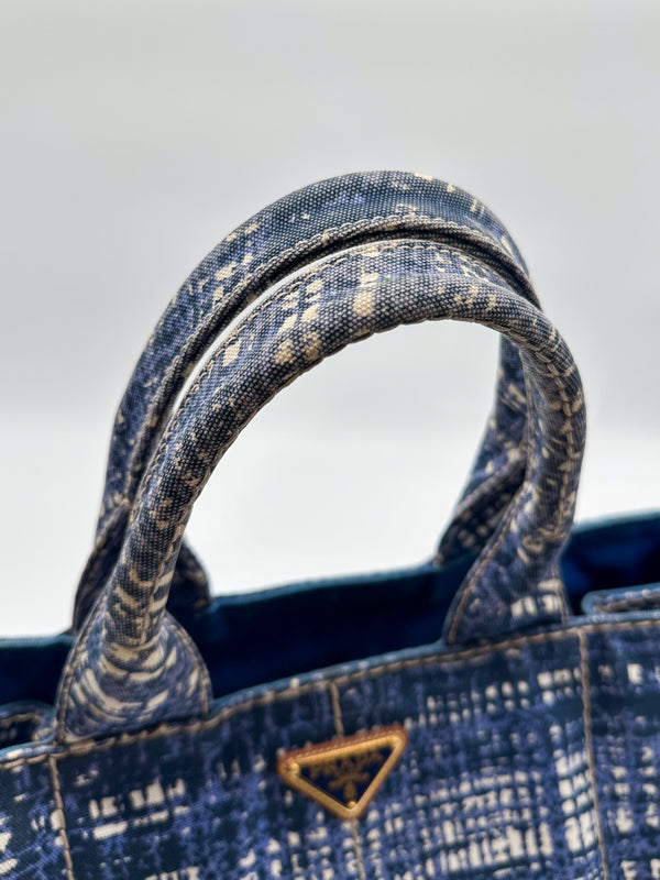 Prada Canapa Canvas Tote Bag