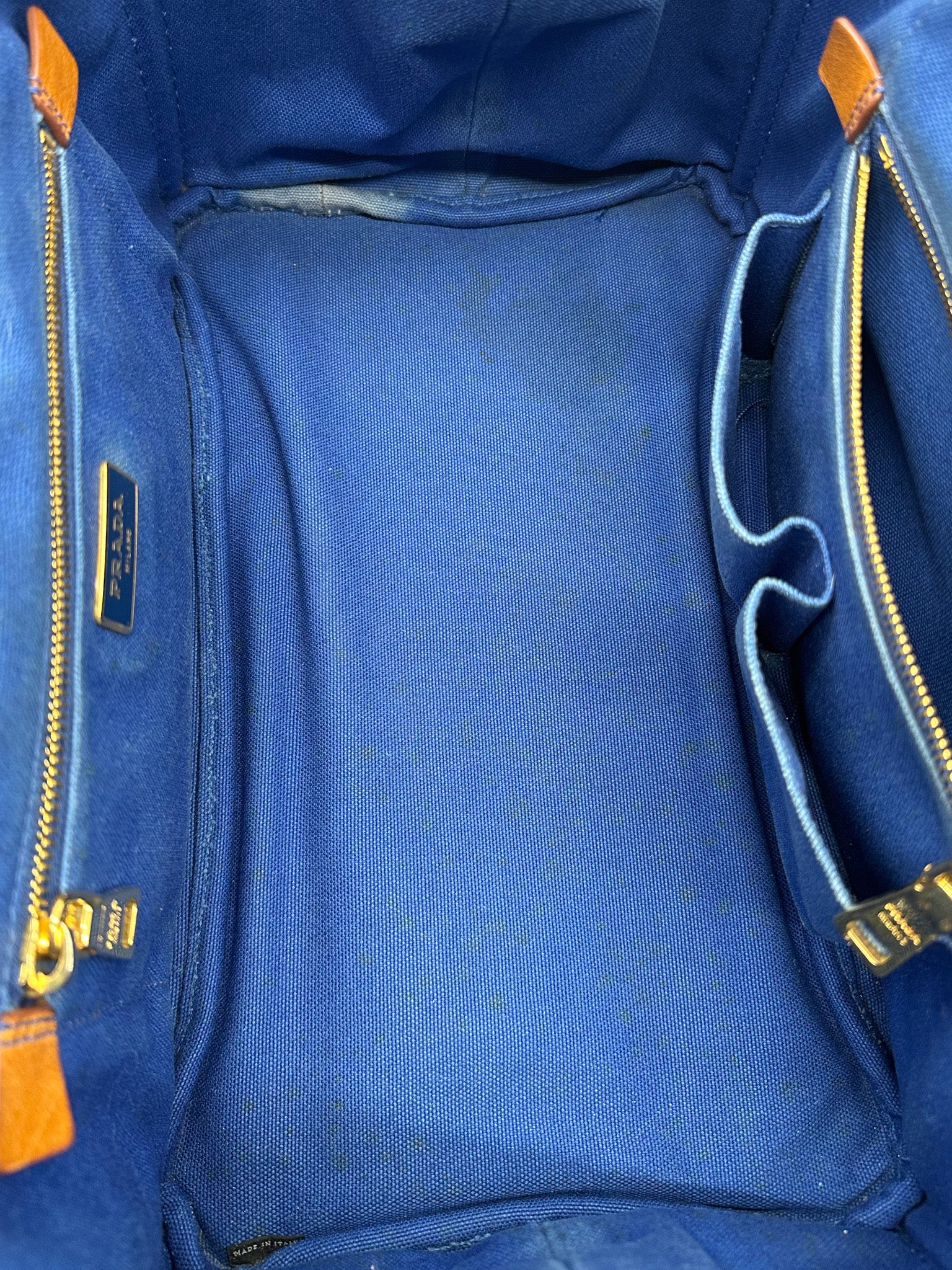 Prada Canapa Canvas Tote Bag