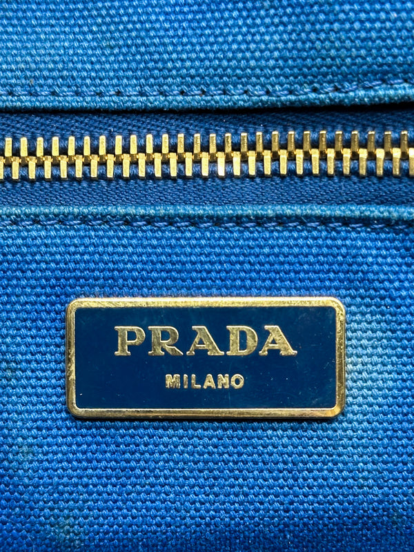Prada Canapa Canvas Tote Bag
