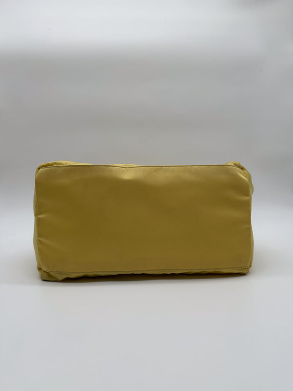 Prada Yellow Tessuto Nylon Tote Bag