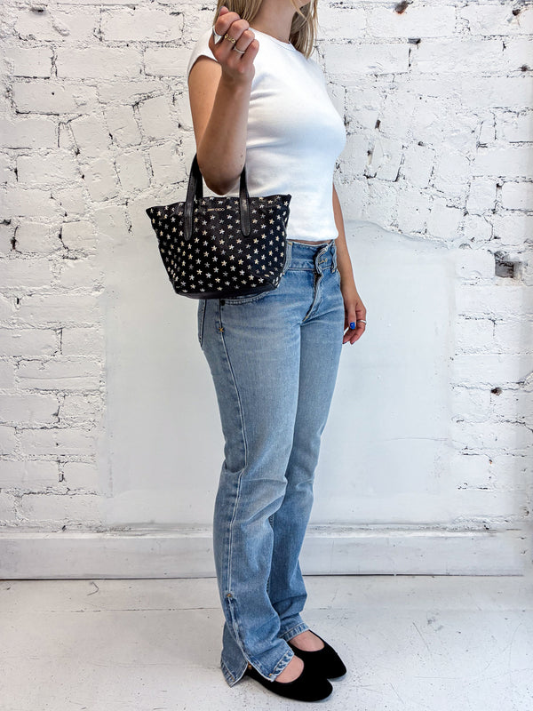 Jimmy Choo Mini Sara Star Studded Crossbody Bag