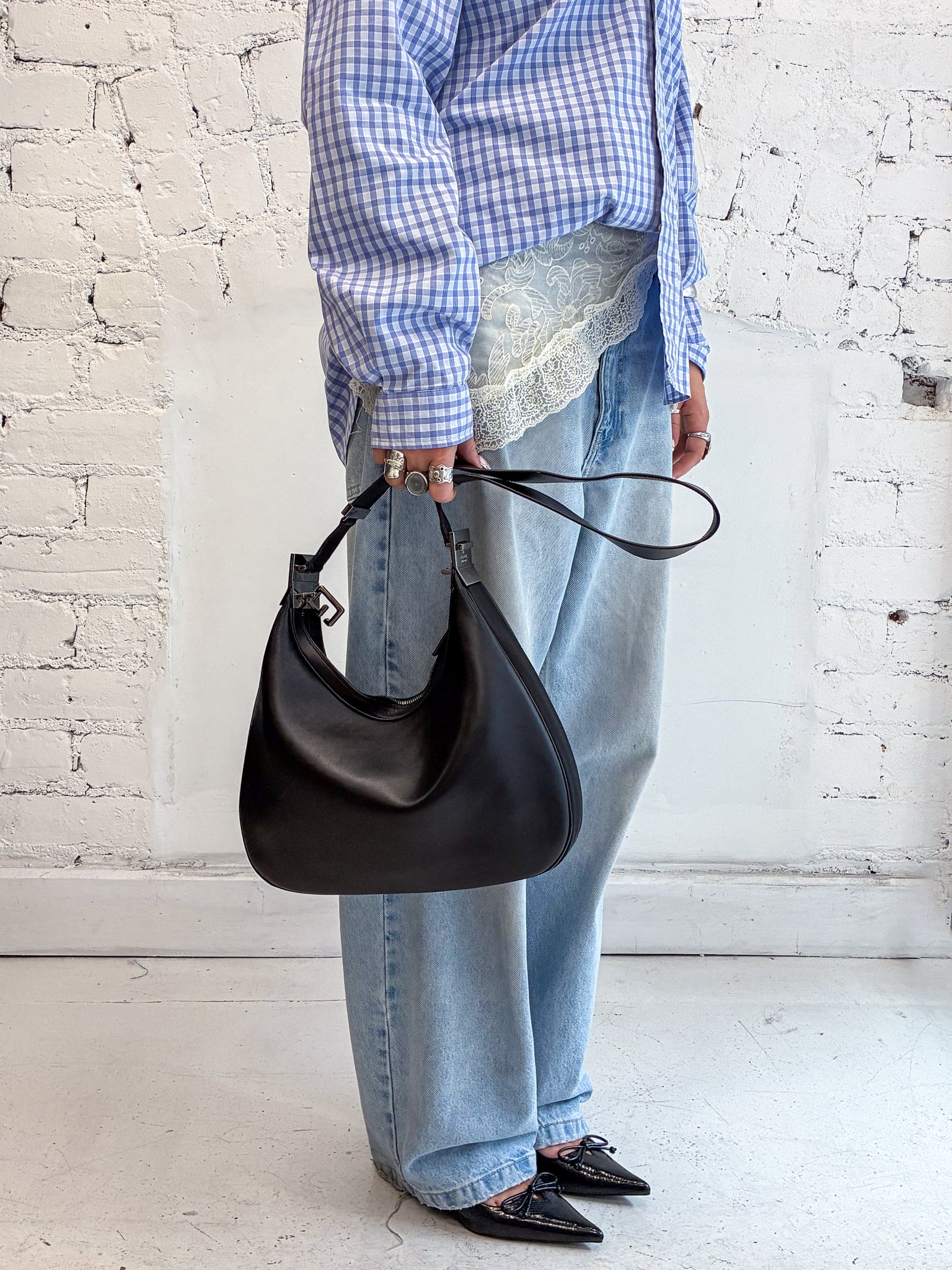 Gucci Attaché Small Leather Shoulder Bag