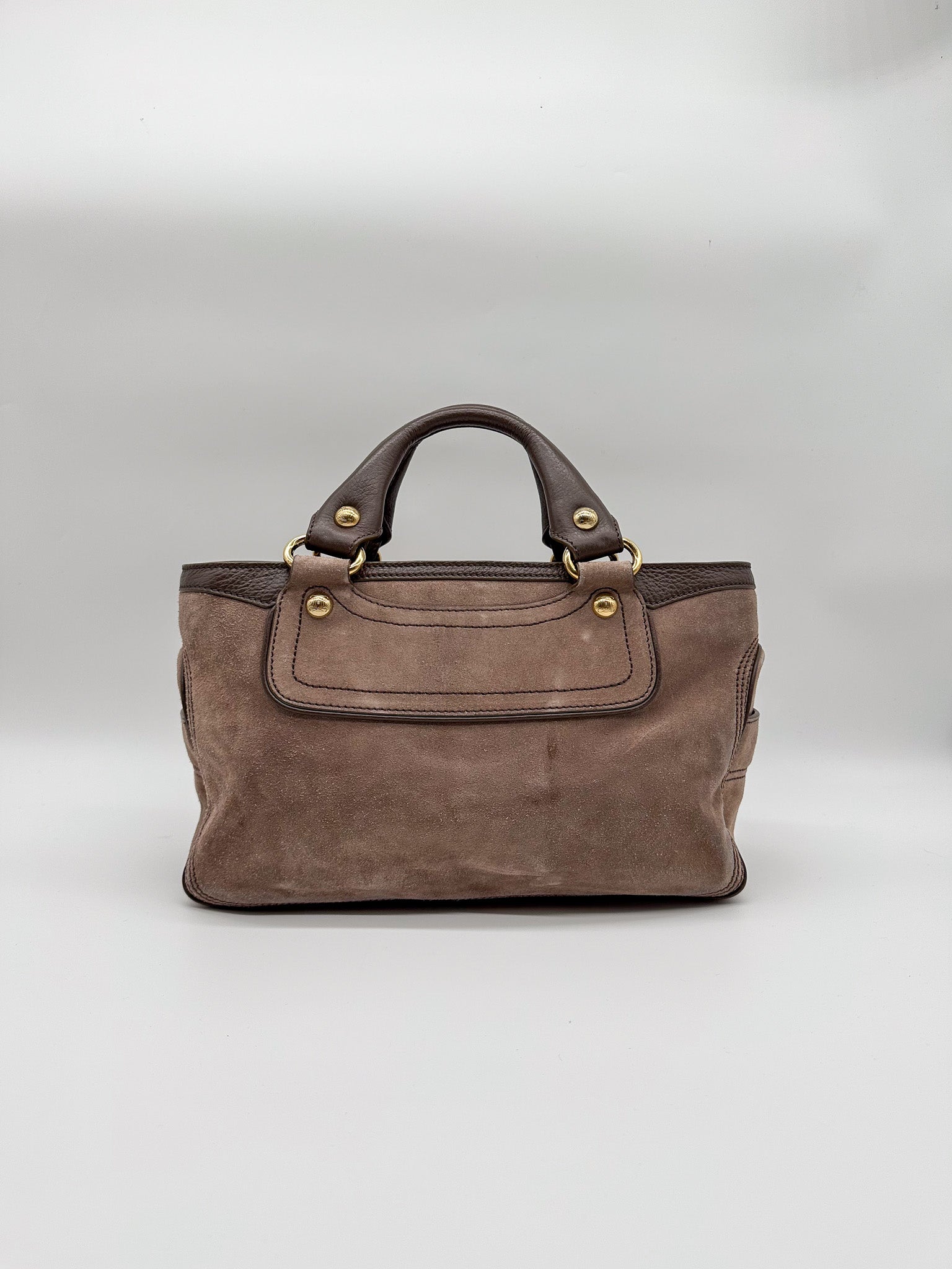 Celine Brown Suede Leather Boogie Bag